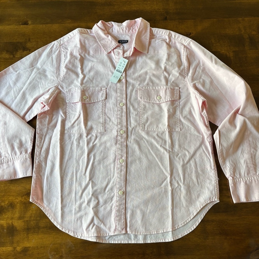 J. Crew Light Pink Kids Button-Down Shirt